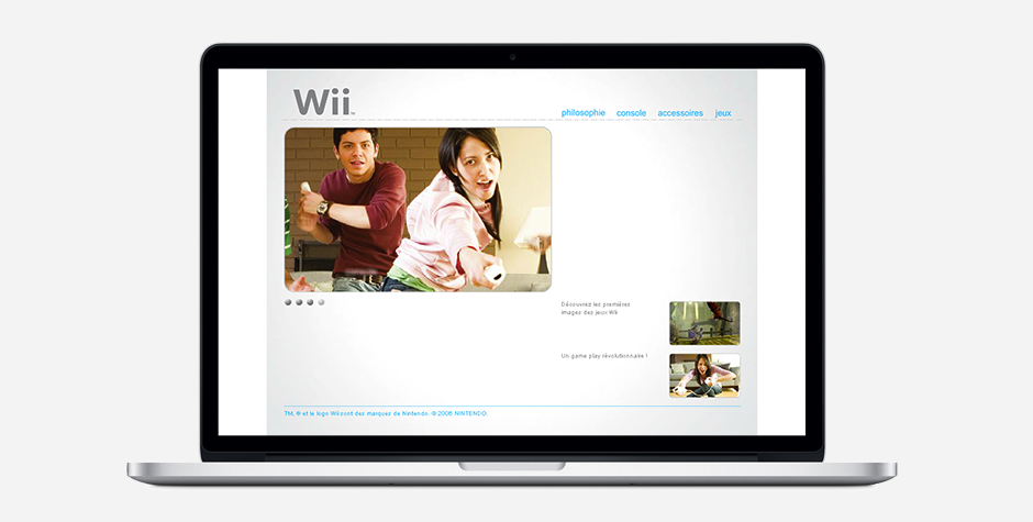 Nintendo Wii event website