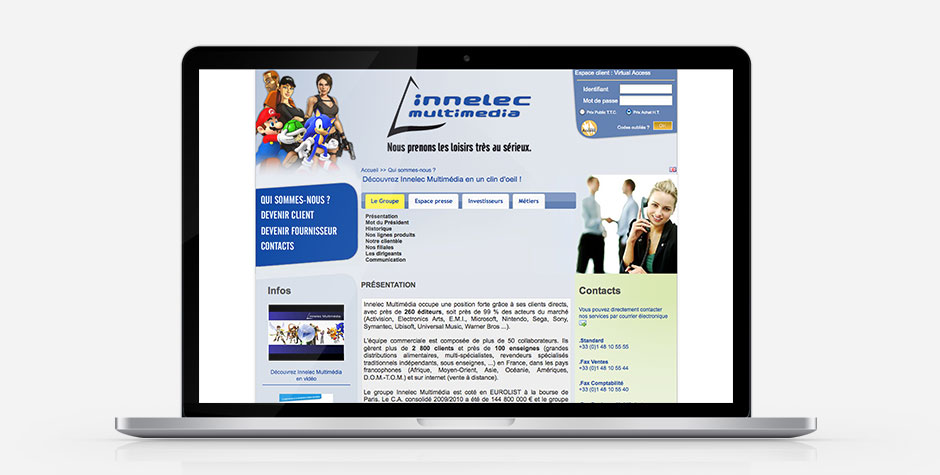 Innelec Multimedia website